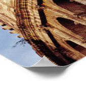 イタリア,ラツィオ,ローマ,日没のコロッセオ ポスター (角)