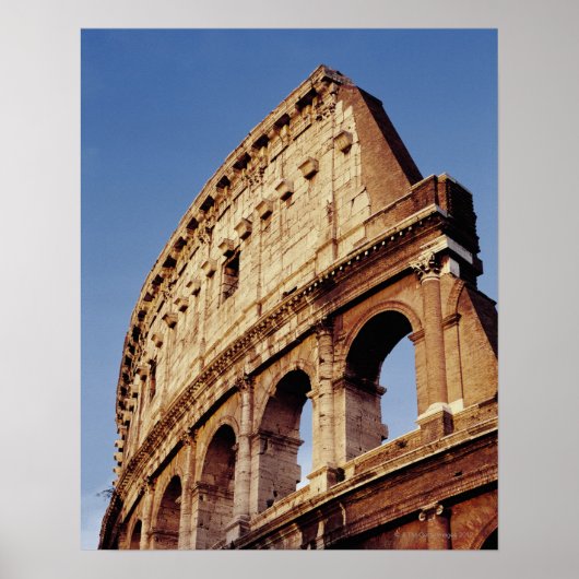 イタリア,ラツィオ,ローマ,日没のコロッセオ ポスター (正面)