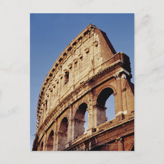 イタリア，ラツィオ，ローマ，日没のコロッセオ ポストカード (正面)