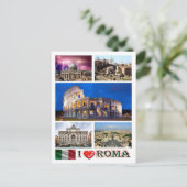 イタリア – ラツィオ – ローマ – 私の愛 – ポストカード (スタンド正面)