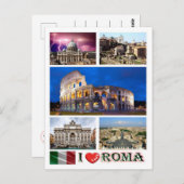 イタリア – ラツィオ – ローマ – 私の愛 – ポストカード (正面/裏面)