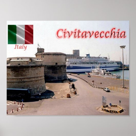 イタリア – ラツィオ – Civitavecchia - ポスター (正面)