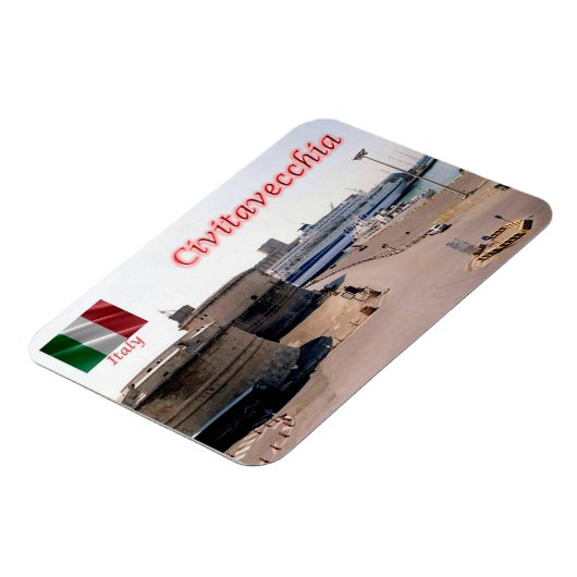イタリア – ラツィオ – Civitavecchia - マグネット (左側)