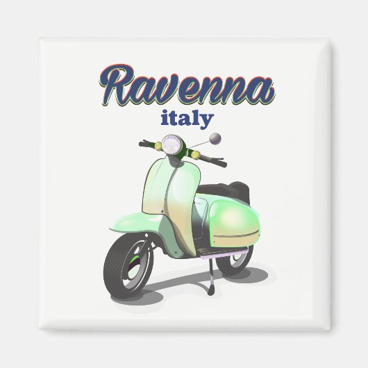 イタリア ラヴェンナ ヴィンテージ 旅行ポスター マグネット (正面)