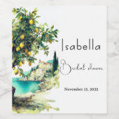 イタリア ラ ドルチェ ヴィータ ブライズシャワー ワインラベル (シングルラベル)