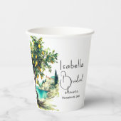 イタリア ラ ドルチェ ヴィータ ブライズシャワー 紙コップ (正面)