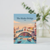 イタリア リアルト橋 ポストカード (スタンド正面)