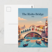 イタリア リアルト橋 ポストカード (正面/裏面)