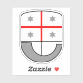 イタリア，リグーリアの紋章 シール (シート)