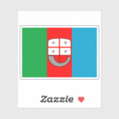 イタリア，リグーリア国旗 シール (シート)