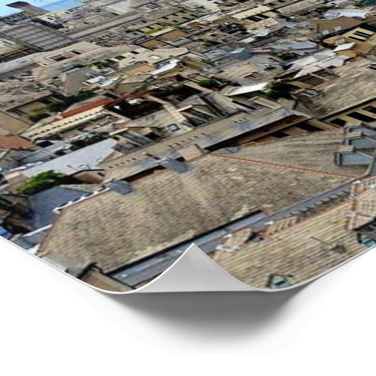 イタリア – リグーリア – ジェノヴァ – ダウンタウン – ポスター (角)