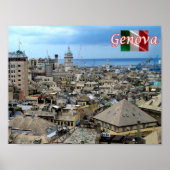 イタリア – リグーリア – ジェノヴァ – ダウンタウン – ポスター (正面)