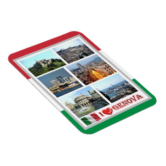 イタリア – リグーリア – ジェノヴァ – 私の愛 – 磁石 (右側)