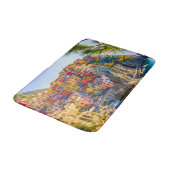 イタリア リグーリア チンクエテッレ 海崖の風景画 バスマット (アングル)