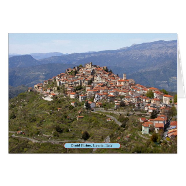 イタリア，リグーリア，ドルイド神殿 (正面横)