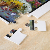 イタリア リビエラのサンリーモ イタリア ヴィンテージ トラベル アート ジグソーパズル (側面)