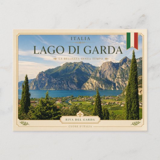 イタリア リヴァ・デル・ガルダ 湖 ポストカード (正面)