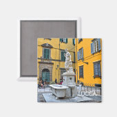 イタリア，ルッカ，フォンタナデッラプポローナ マグネット (正面/裏面)