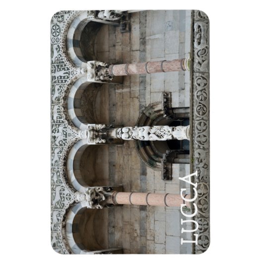 イタリア，ルッカ マグネット (縦)