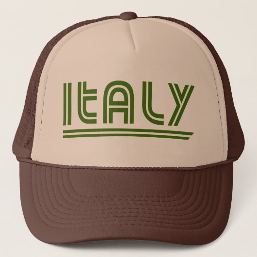 イタリア レトロ トラッカー ハット (正面)