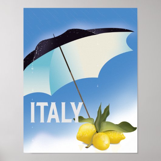 イタリア レモン ビンテージスタイルの旅行ポスター ポスター (正面)