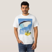 イタリア レモン ビンテージスタイルの旅行ポスター Tシャツ (正面フル)