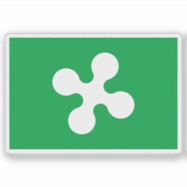 イタリア,ロンバルディア国旗 シール