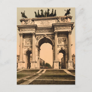 イタリア,ロンバルディア,ミラノ,平和のアーチ ポストカード