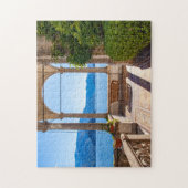 イタリア,ロンバルディ,コモ湖の美しいテラス ジグソーパズル (縦)