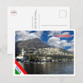 イタリア – ロンバルディ – コモ湖 – Cernobbio - ポストカード (正面/裏面)