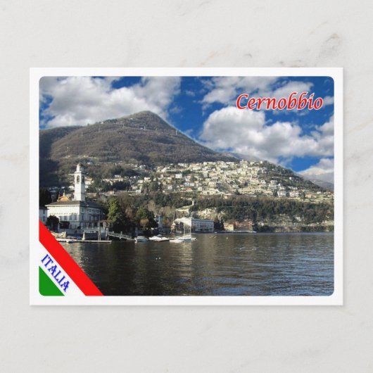 イタリア – ロンバルディ – コモ湖 – Cernobbio - ポストカード (正面)