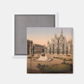 イタリア,ロンバルディ,ミラノ大聖堂とピアザ マグネット (正面/裏面)