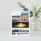イタリア – ロンバルディ – Mantova – 大好き – ポストカード (スタンド正面)