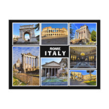 イタリア，ローマからのコラージュ