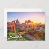 イタリア,ローマからの挨拶 ポストカード (正面/裏面)
