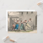 イタリア，ローマで戦う女性（歴史の場面） カード (正面/裏面インサイチュ)