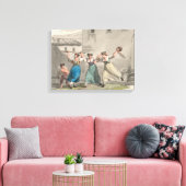 イタリア，ローマで戦う女性（歴史の場面） キャンバスプリント (インサイチュ (リビング))