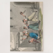 イタリア，ローマで戦う女性（歴史の場面） ジグソーパズル (縦)