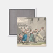 イタリア，ローマで戦う女性（歴史の場面） マグネット (正面/裏面)