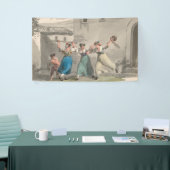 イタリア，ローマで戦う女性（歴史の場面） 横断幕 (トレードショー)