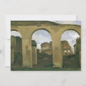 イタリア,ローマのアーケードを通して見られるコロッセオ (正面)