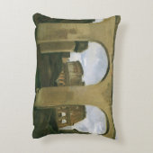 イタリア,ローマのアーケードを通して見られるコロッセオ アクセントクッション (裏面(縦))