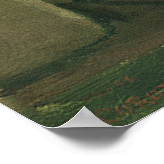 イタリア，ローマのアーケードを通して見られるコロッセオ ポスター (角)