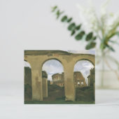 イタリア，ローマのアーケードを通して見られるコロッセオ ポストカード (スタンド正面)