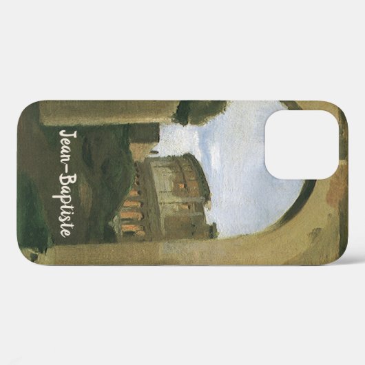 イタリア，ローマのアーケードを通して見られるコロッセオ Case-Mate iPhoneケース (裏面 (横))