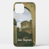 イタリア，ローマのアーケードを通して見られるコロッセオ Case-Mate iPhoneケース (裏面)