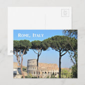 イタリア ローマのコロッセオ ポストカード (正面/裏面)