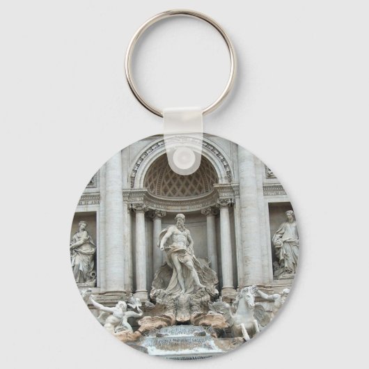 イタリア，ローマのトレヴィ噴水 キーホルダー (正面)