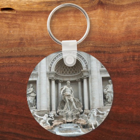 イタリア,ローマのトレヴィ噴水 キーホルダー (正面)