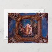 イタリア・ローマのバチカンの天井 ポストカード (正面/裏面)